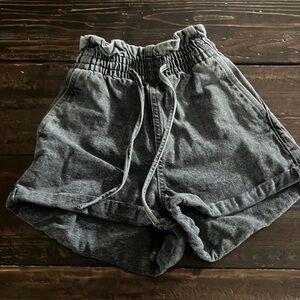 PaperBag XS denim shorts